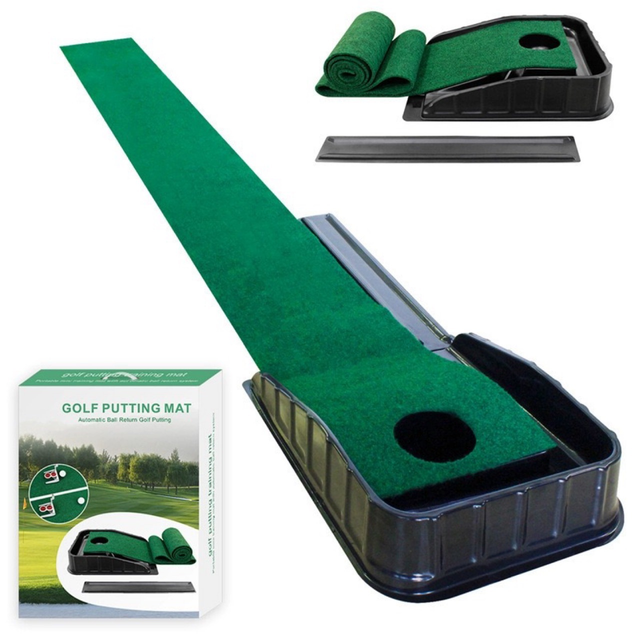 Golf Putting Mat - Putting Mat:Perfect Your Golf Skills with