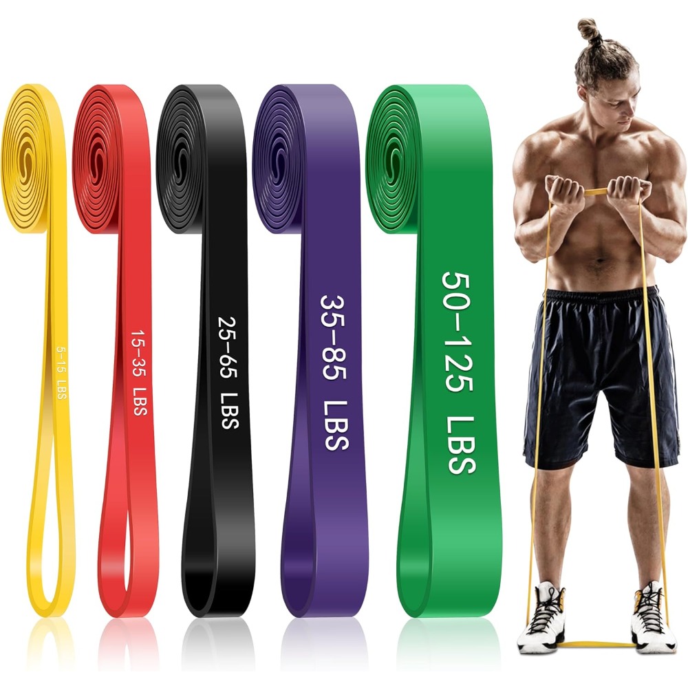 Sports Equipment Kit - Pull Up Assistance Bands, 5-Level Resistance