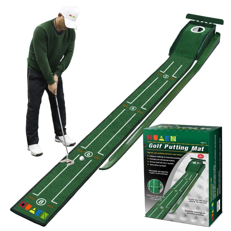 Golf Putting Mat - Mini Golf Green Putter Mat Portable