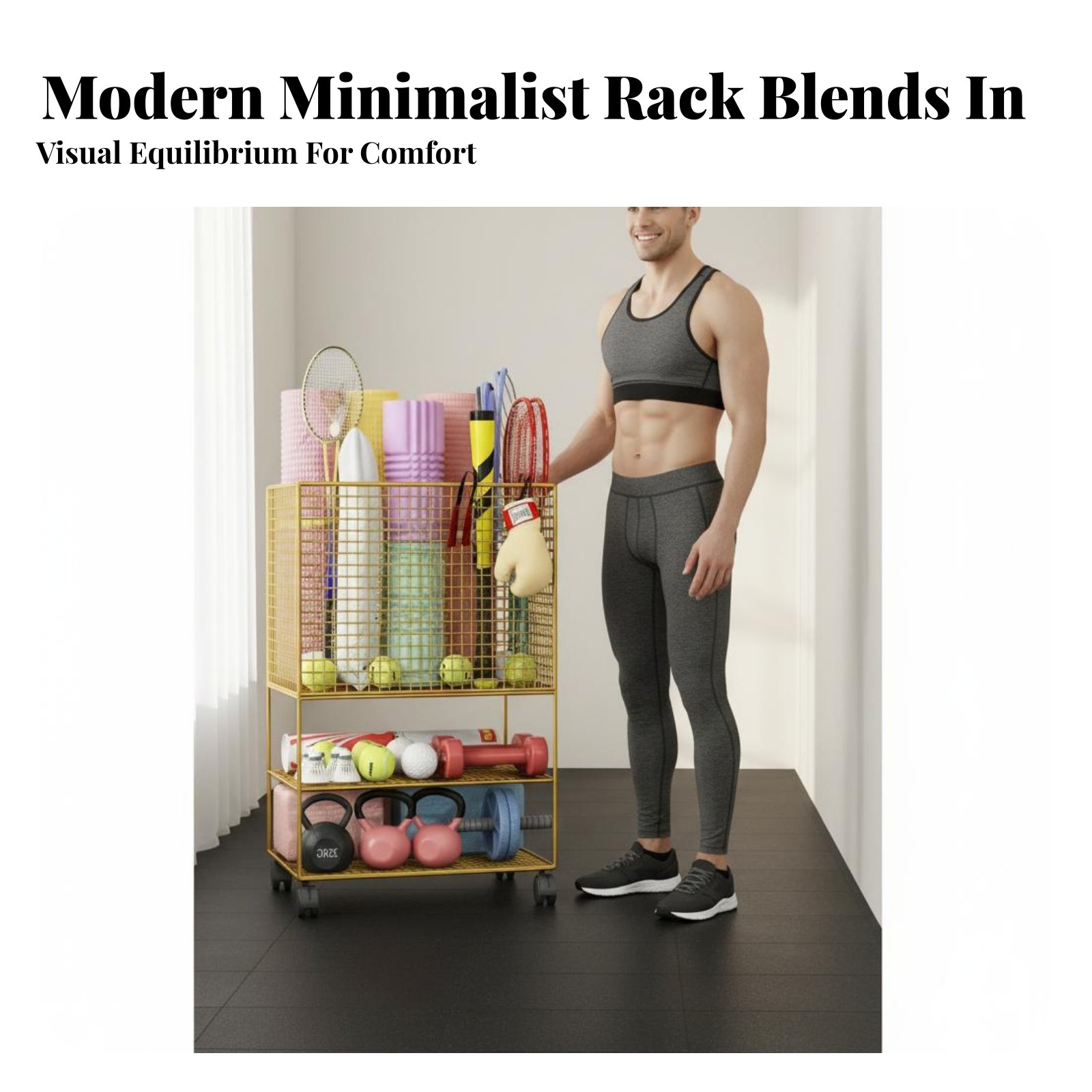 Exercise Mat Storage Rack With - đánh giá và giá Sports Equipment Trolley