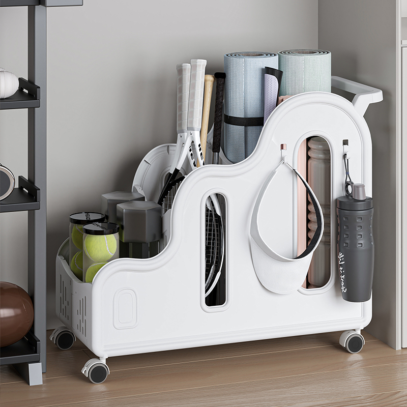 Storage rack Movable yoga mat  - đánh giá và giá Sports Equipment Trolley