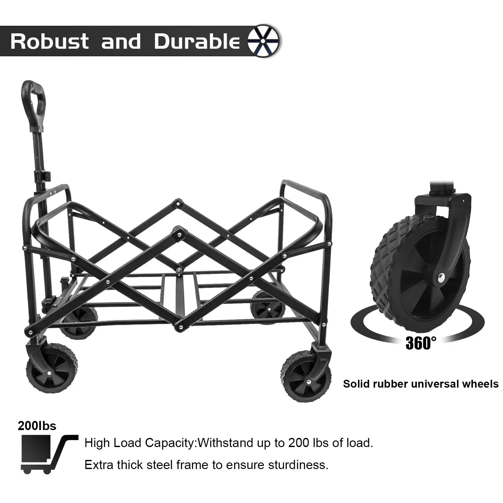 SZHLUX Heavy Duty Collapsible  - đánh giá và giá Sports Equipment Trolley