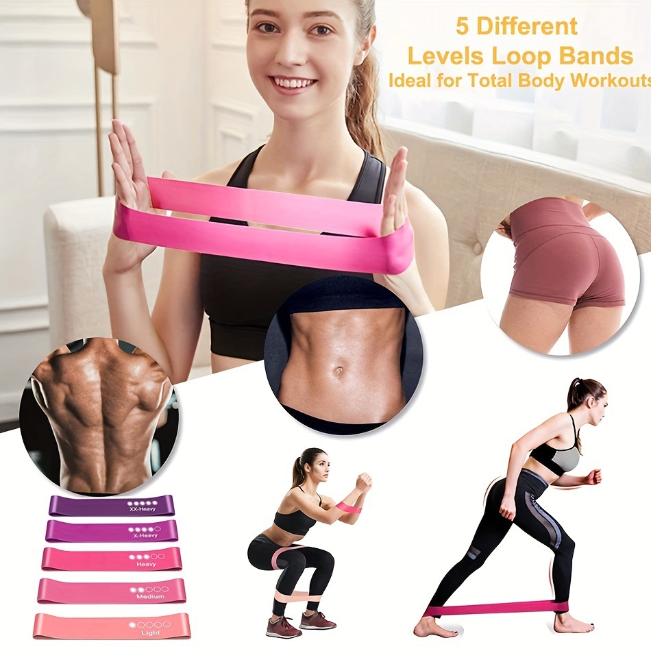 5-Piece Color Resistance Band  - đánh giá và giá Sports Equipment Kit