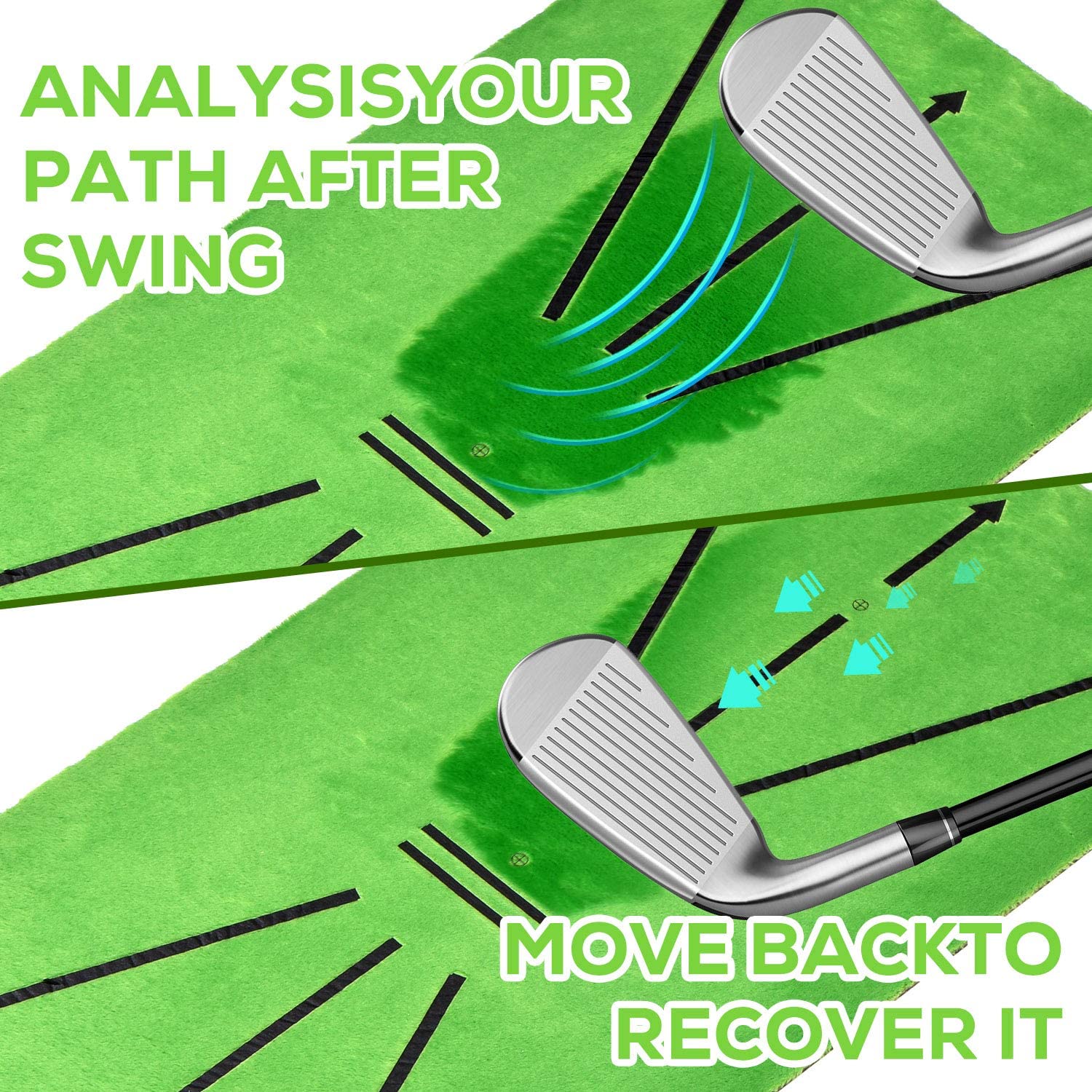 Golf Training Mat Swing Track  - đánh giá và giá Golf Putting Mat