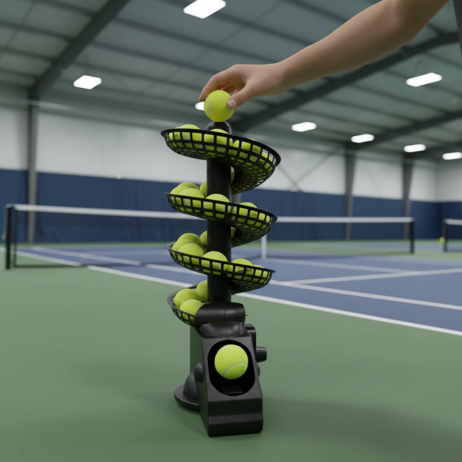 Portable Tennis Ball Machine M - đánh giá và giá Sports Equipment Training