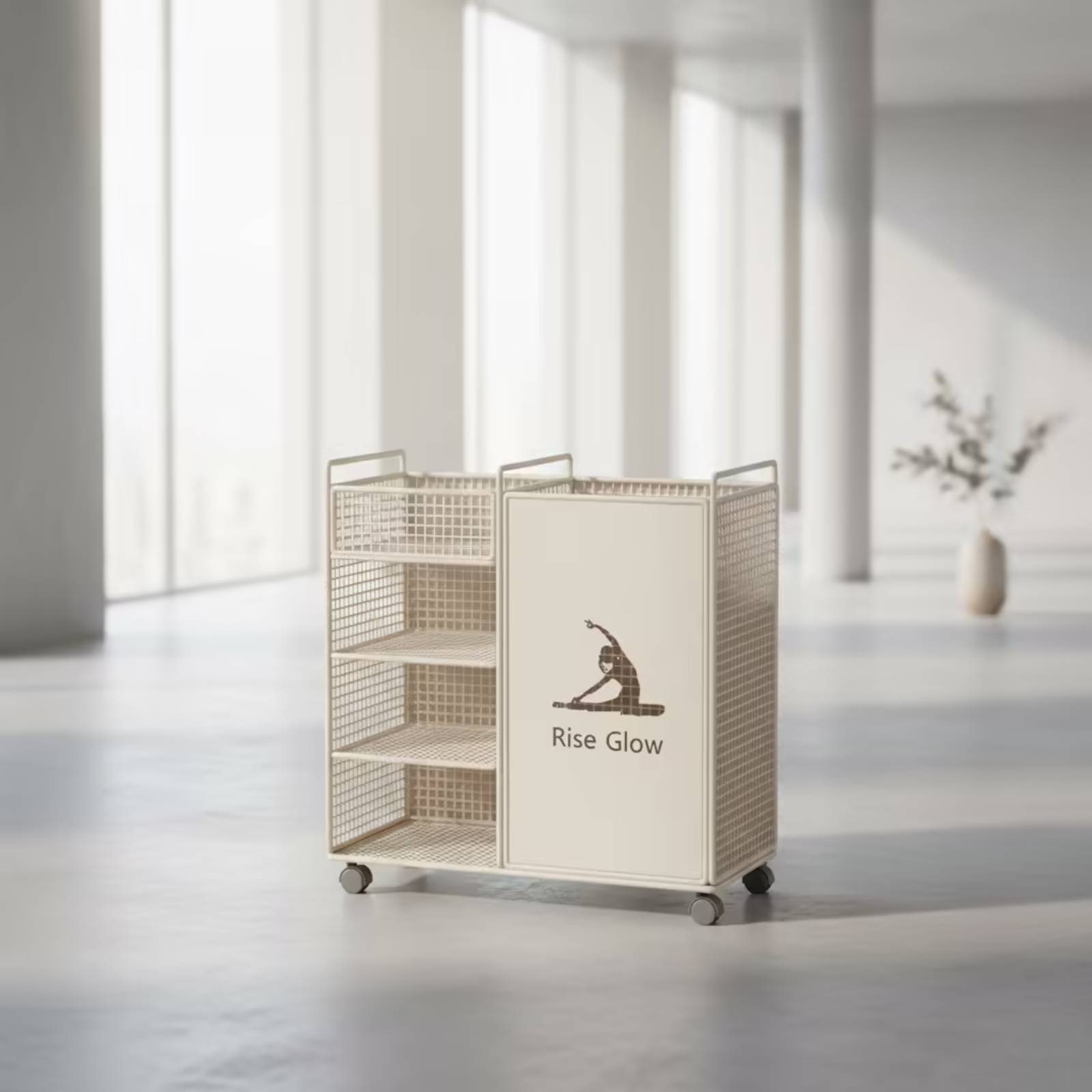 Fitness Equipment Rack with Wh - đánh giá và giá Sports Equipment Trolley